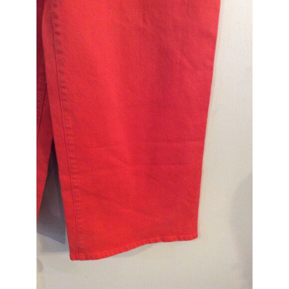 New NWT Sailor Wide Leg Red High Rise Jeans Size 10 Stretch - Picture 7 of 8
